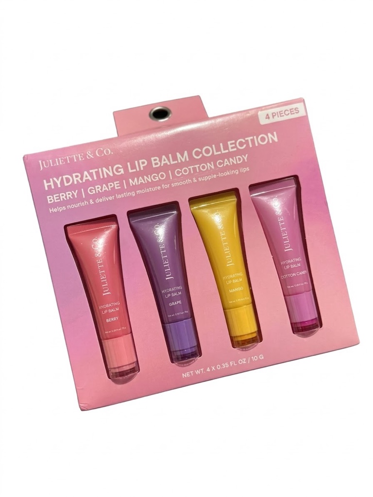 Juliette & Co. kit bálsamos labios rosa