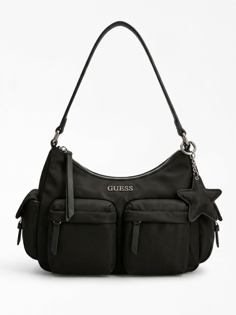 Bolso shoulder bag Guess color negro
