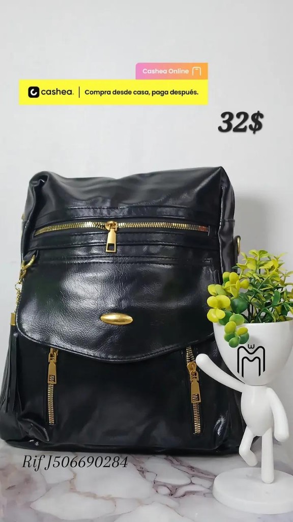 Morral negro brillante