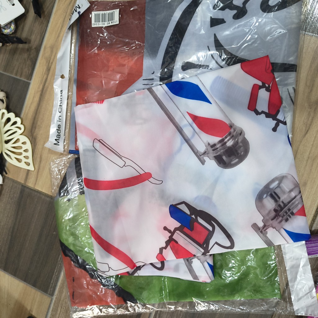 capa estampada peluquería