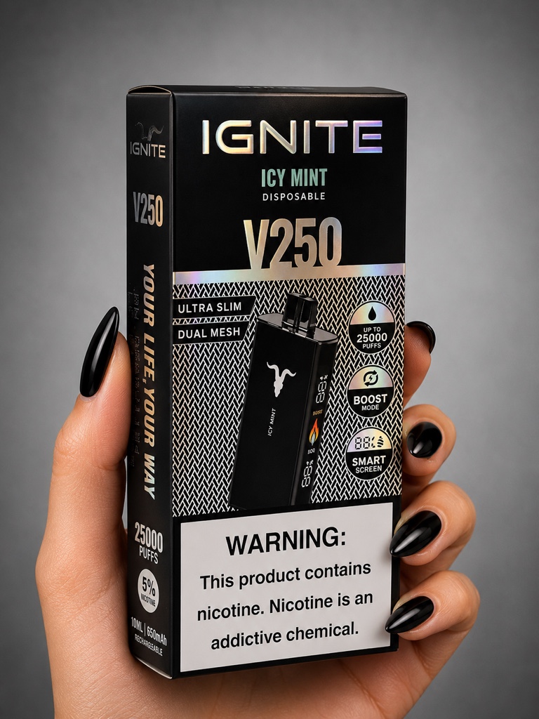 Ignite V250 Black 25K — Icy Mint