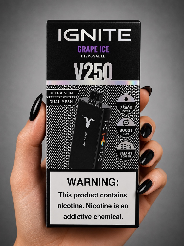Ignite V250 Black 25K — Grape Ice