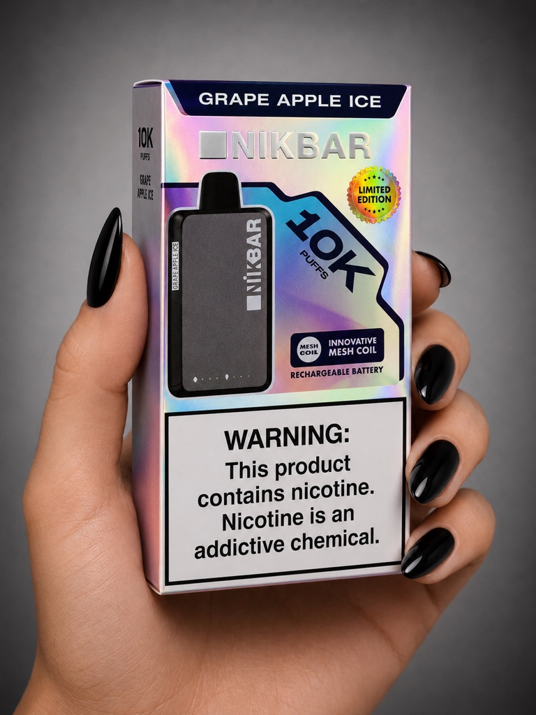 Nikbar 10 Mil Puffs – Grape Apple