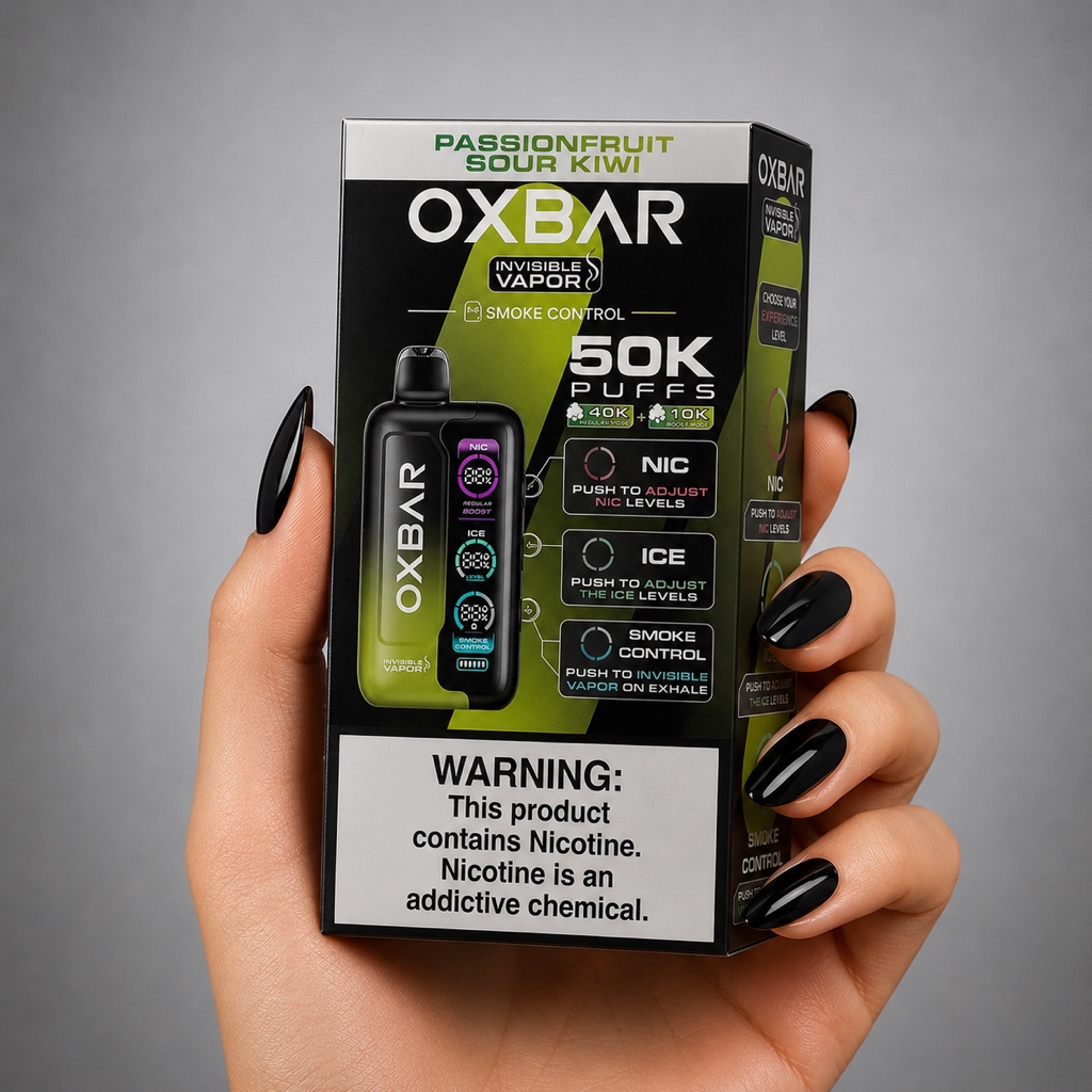 Oxbar 50K Invis Vapor — Passion Fruit Sour Kiwi