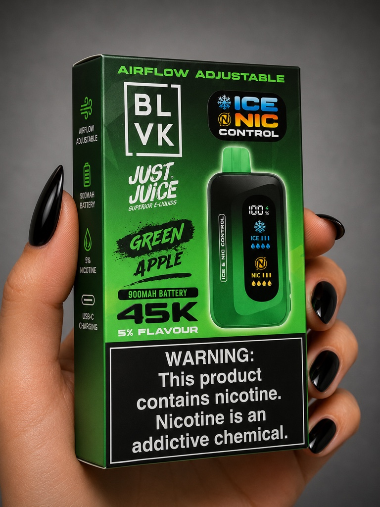 BLVK 45K Puffs – Green Apple