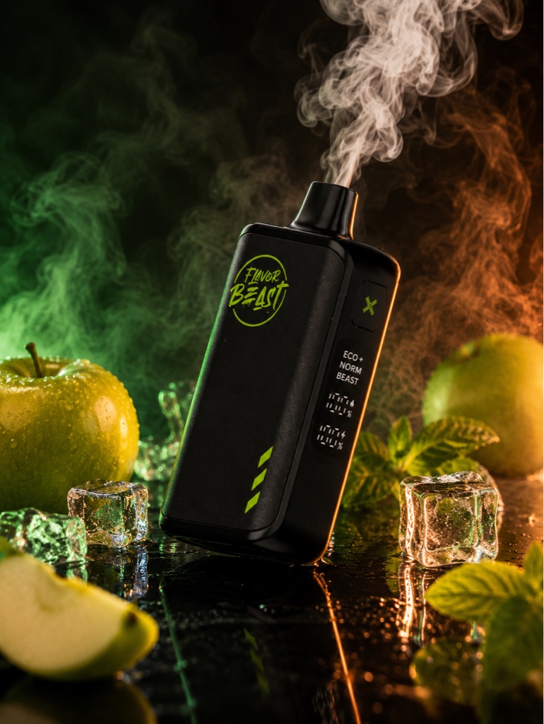Flavor Beast 50 mil puffs Gusto Green Apple