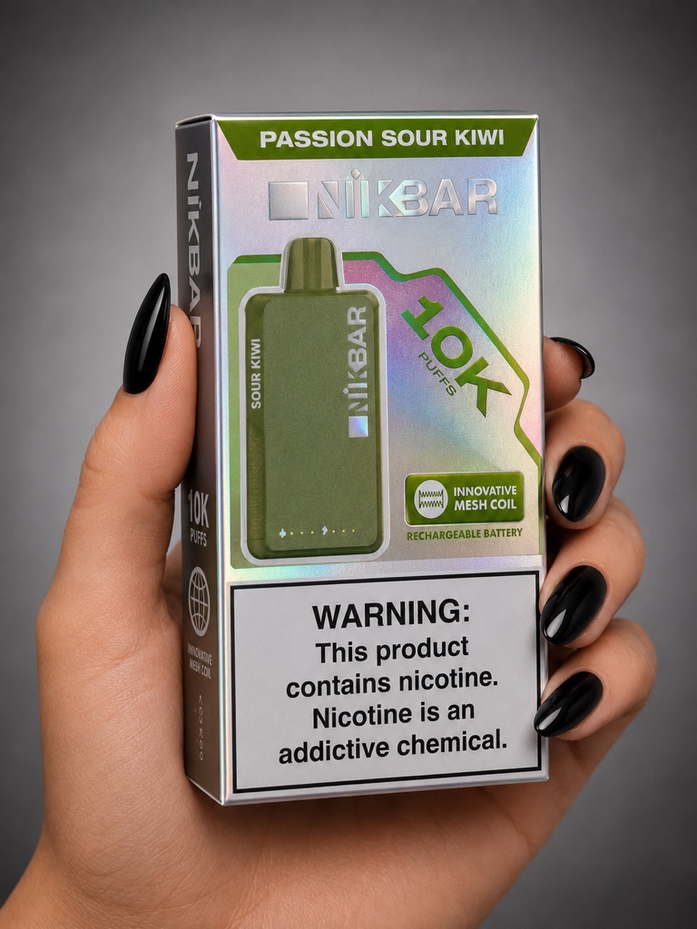 Nikbar 10 Mil Puffs – Passion Sour Kiwi