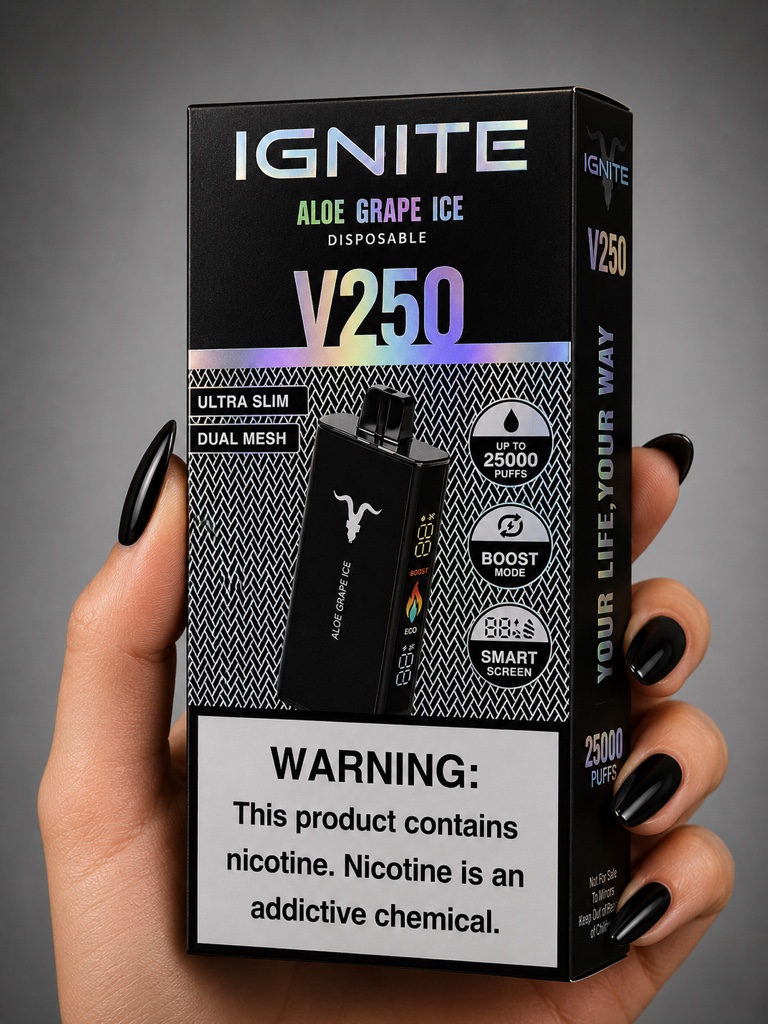 Ignite V250 Black 25K — Aloe Grape