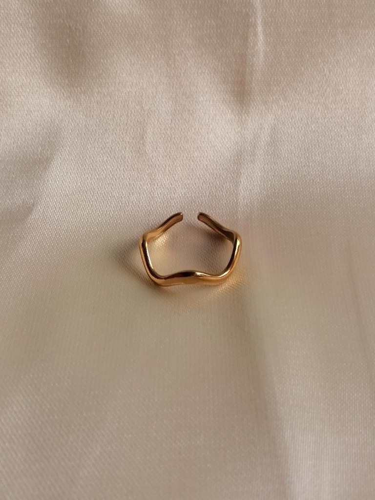 ANILLO ZIG ZAG DORADO