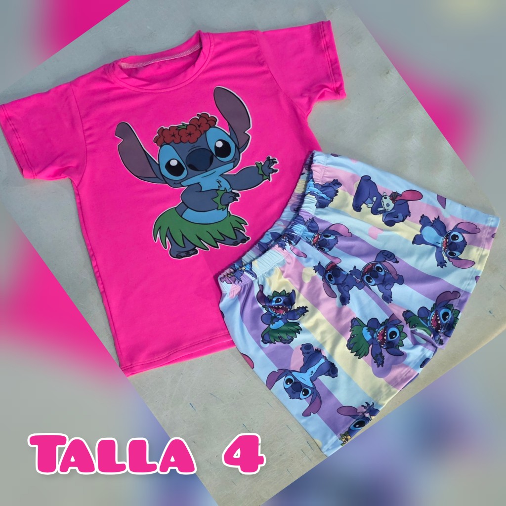Conjunto infantil Stitch talla 4