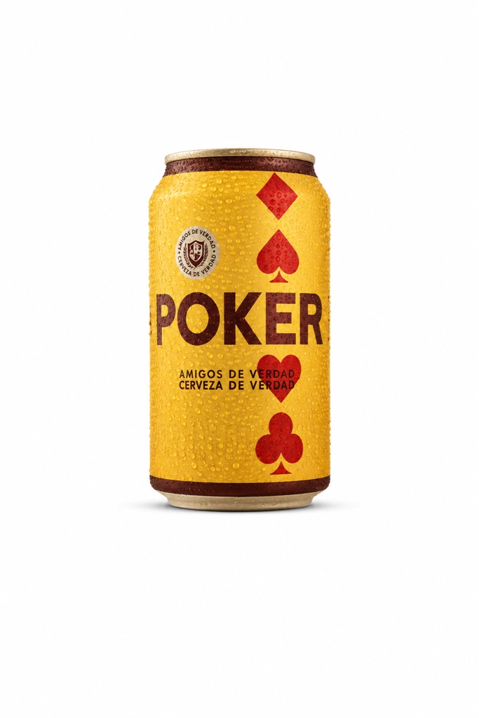 Poker lata 330 cm3 x24 Uds