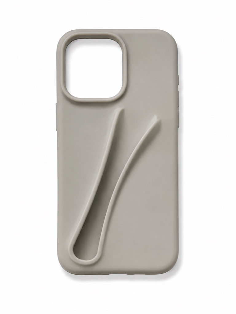 Funda gris soporte labial gloss