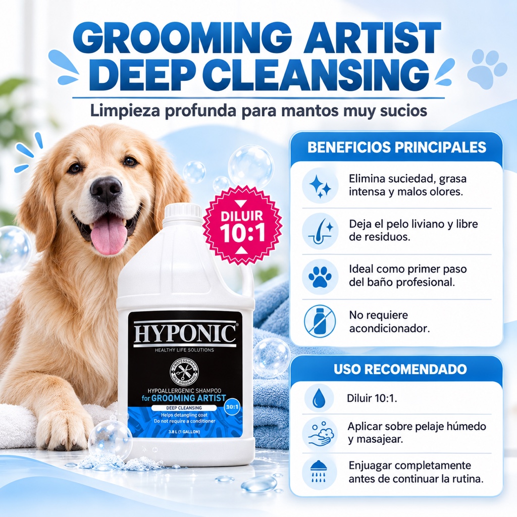 ARTIST LIMPIEZA PROFUNDA HYPONIC 3,8 litros