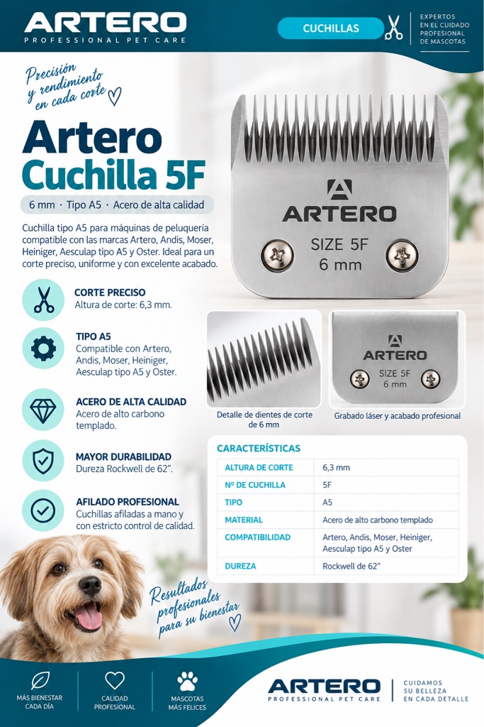 Artero cuchilla 5F