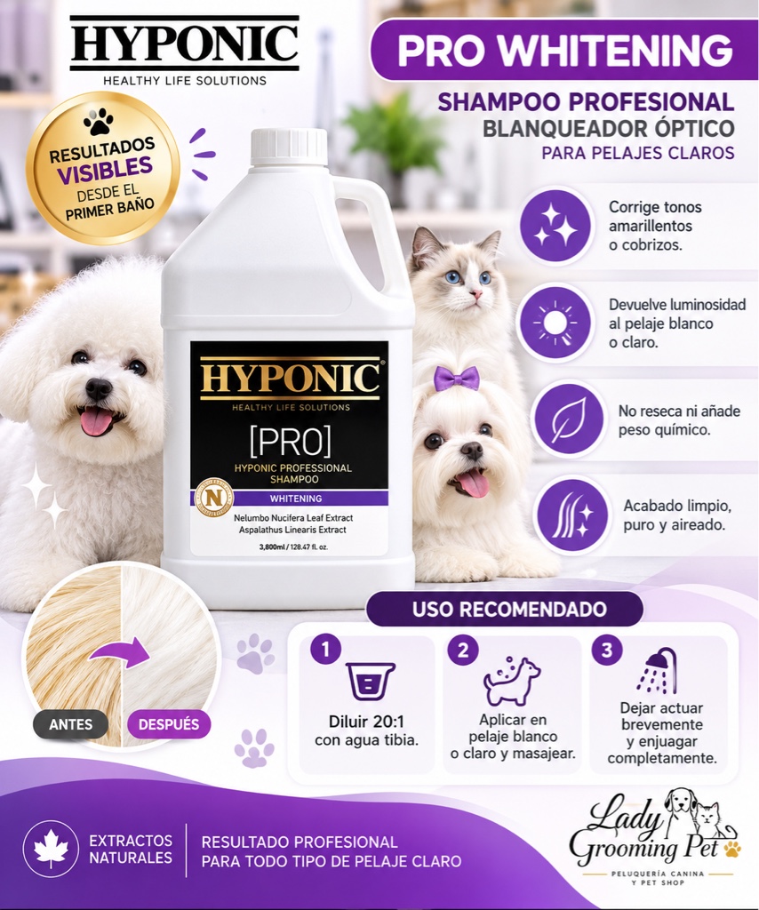 PRO PELO BLANCO 3,8 litros