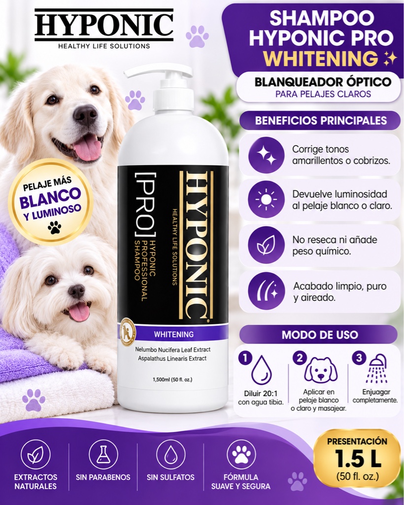 PRO Pelo blanco 1,5 litros