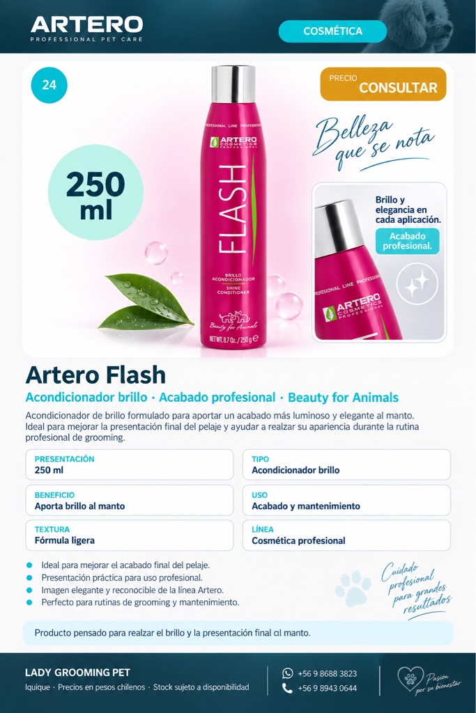 Flash acondicionador brillo de acabado profesional