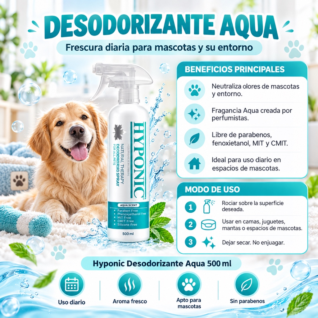 AQUA colonia y desodorante HYPONIC 500 ml