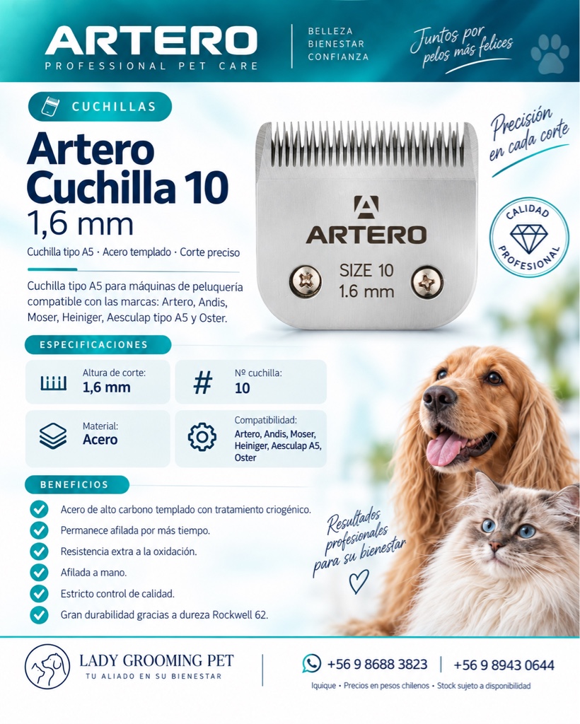 Artero cuchilla 10
