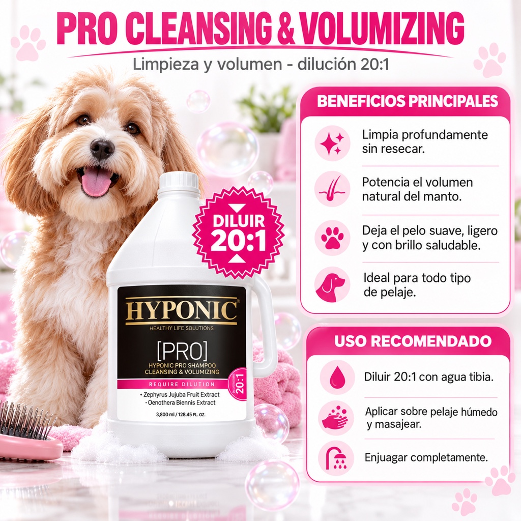 PRO Volumen y limpieza 3,8 litros