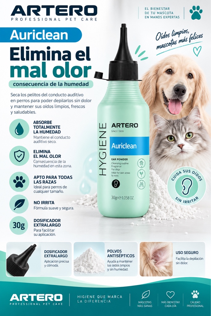 AURICLEAN Polvo de oidos antiséptico ARTERO