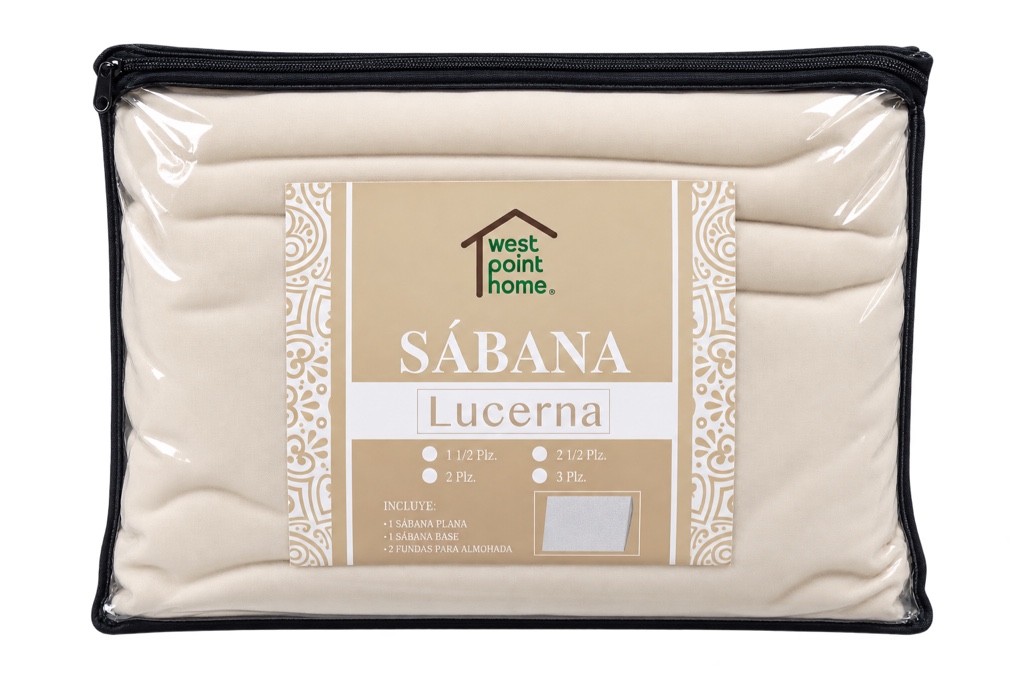 (2SA0081) SABANA LUCERNA PIEL BEIG 3 PLAZAS