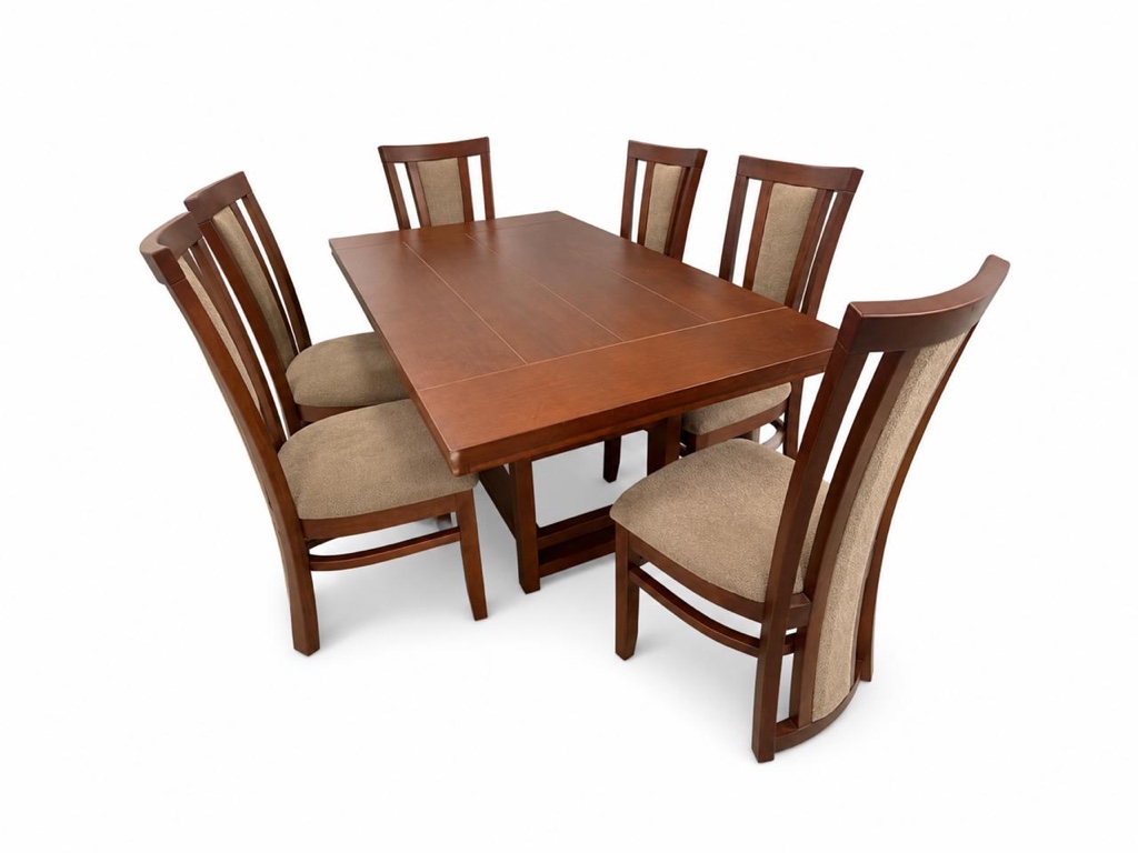 JUEGO DE COMEDOR CON SILLAS 6 CUENCANAS