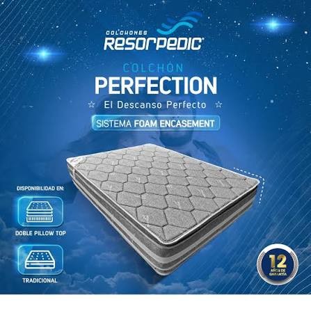 3C81046 - RESORPEDIC PERFECTION DB PTOP 2 PLAZAS