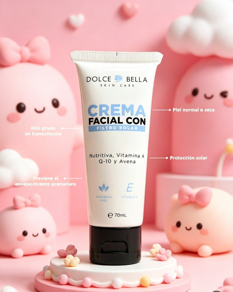 Crema Facial con filtro Solar