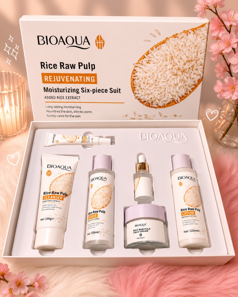 BIOAQUA set arroz rejuvenecedor