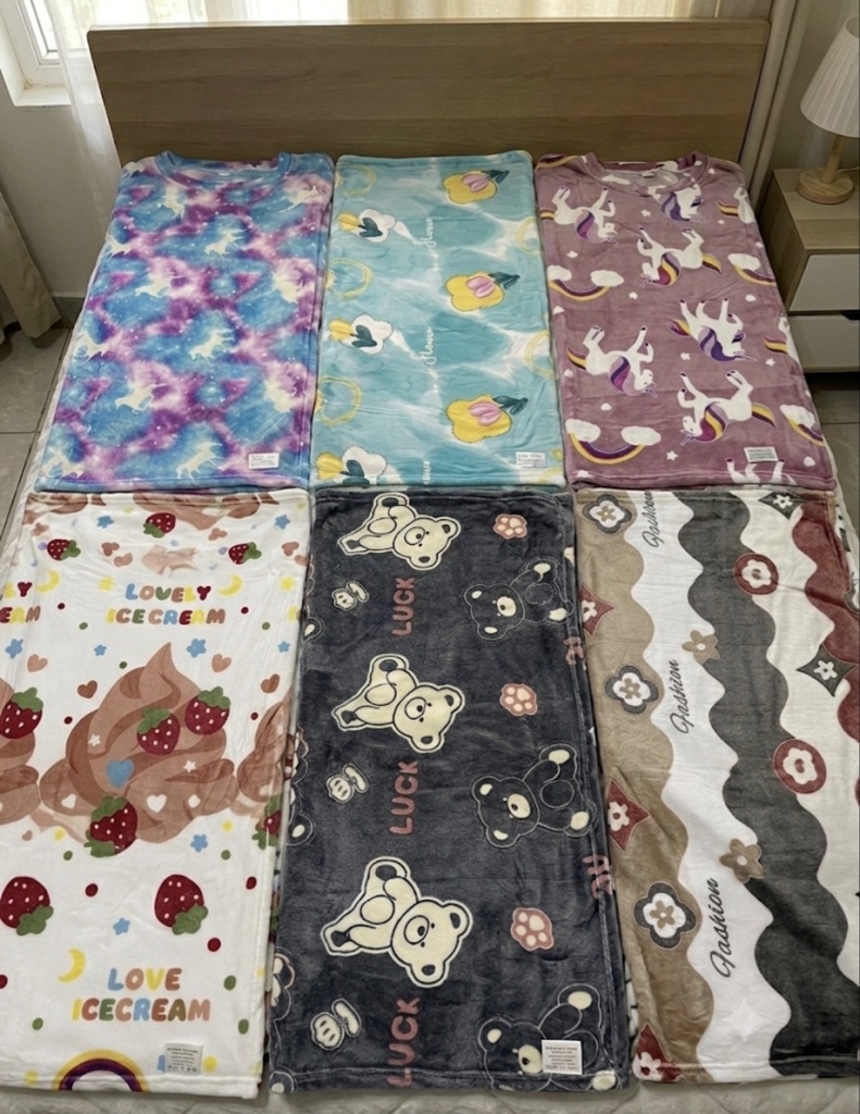 Manta infantil estampada