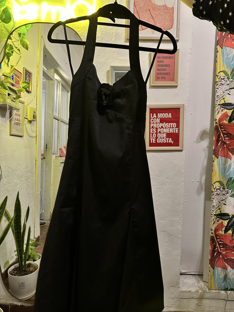 Vestido negro largo