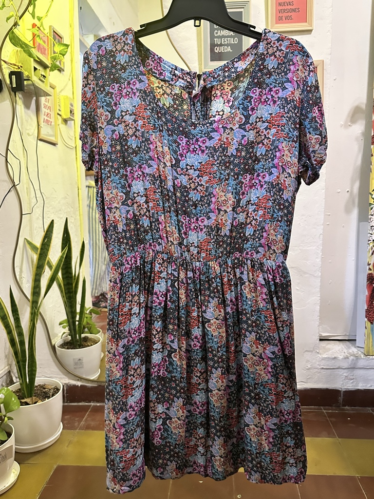 Vestido floral multicolor