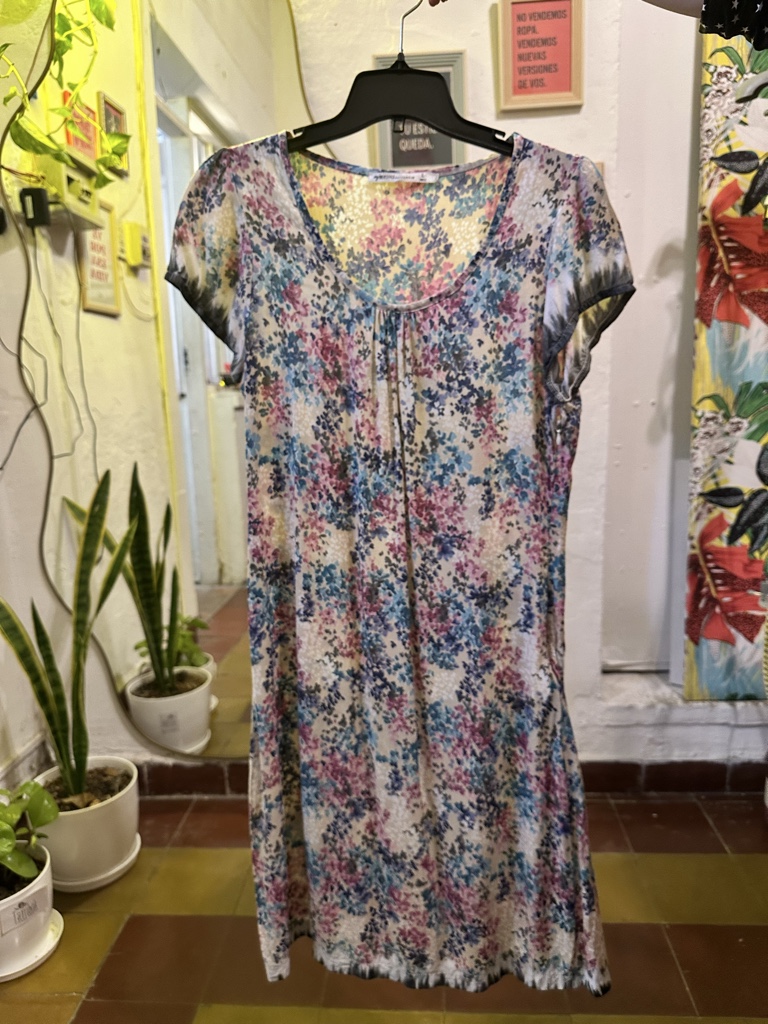 Vestido floral multicolor versal
