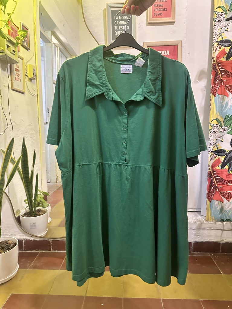 ONLY vestido verde