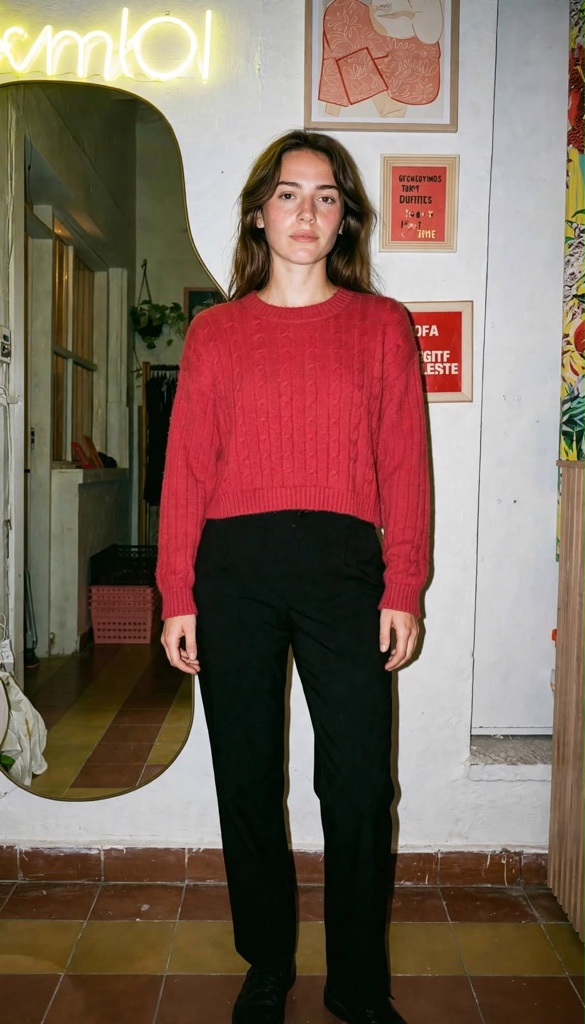 Sweater Fuccsia tejido