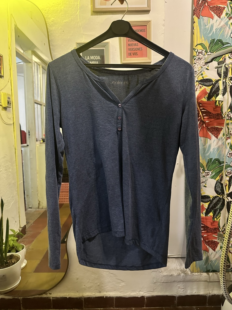 Colorit azul remera manga larga
