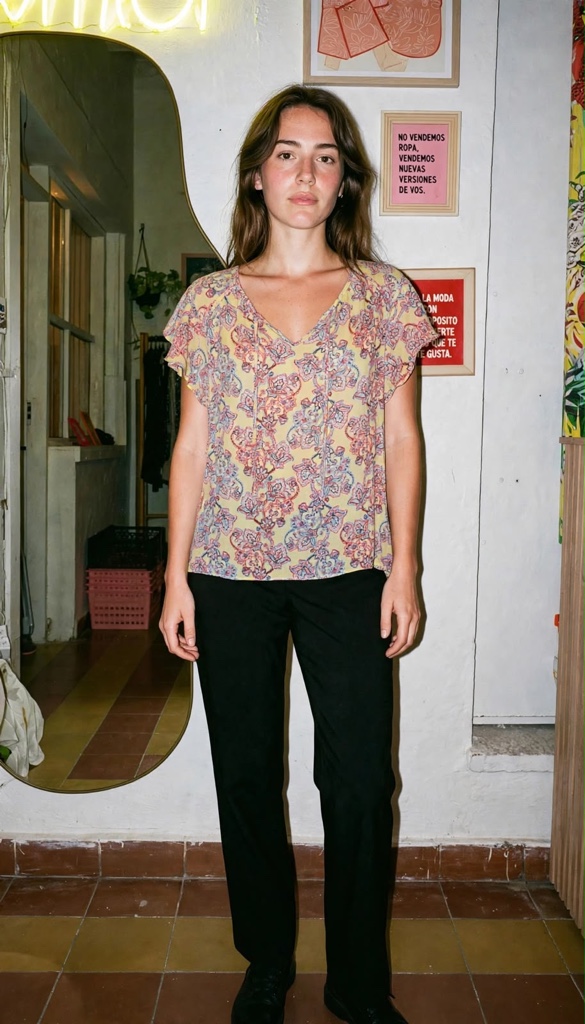 ZAC & RACHEL blusa floral