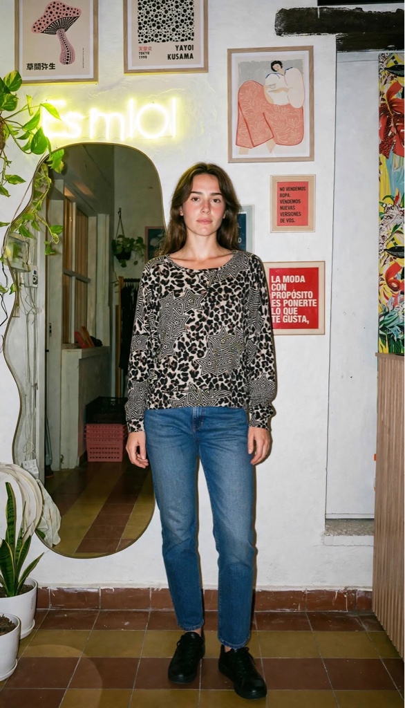 Buzo  estampado animal print T.S/M Jazmin chebar