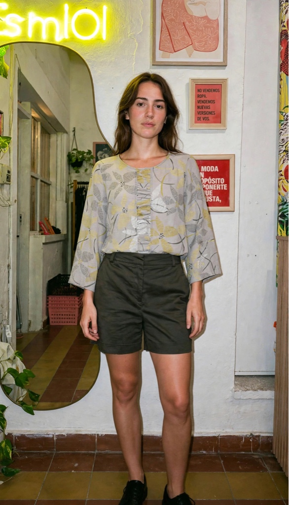 Short verde musgo talle S/M