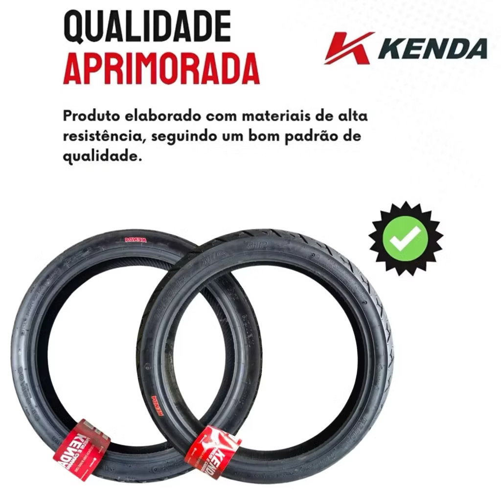 Pneu dianteiro kenda 80/100 - 18