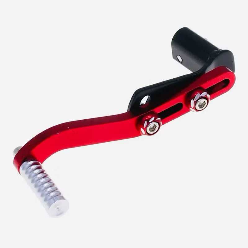 Pedal Passador Marcha Cambio Moto Esportivo vermelho