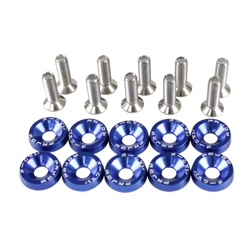 Arruelas anodizada azul