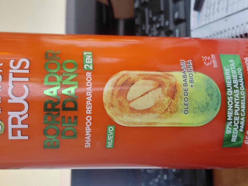 Shampoo Garnier Fructis Borrador De Daño
