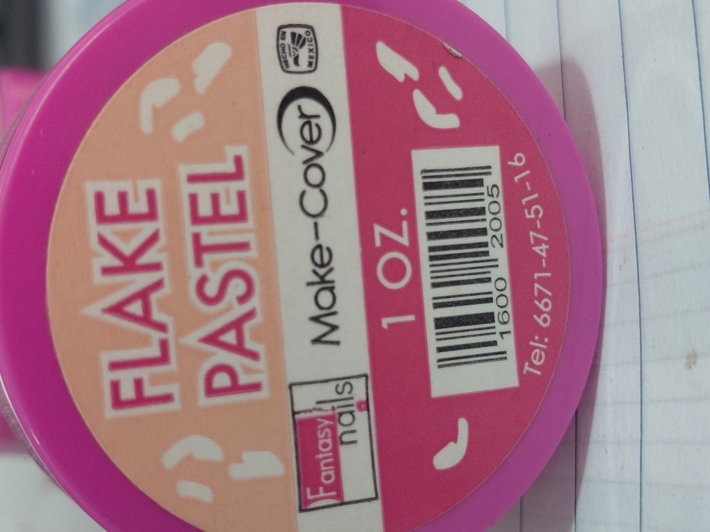 Acrílico Flake Pastel Fantasy Nails 1oz