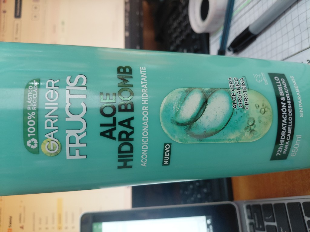 Acondicionador Garnier Fructis Aloe Hidra Bomb