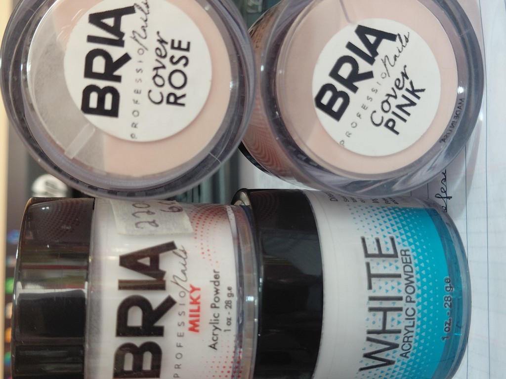 acrilico bria blanco, lechoso y cover