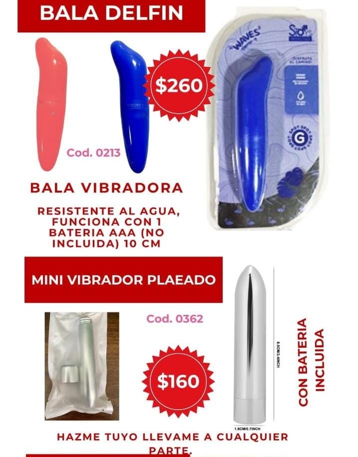 Bala vibradora Delphine  lleva 1 pila AAA SILENCIOSO Y DISCRETO