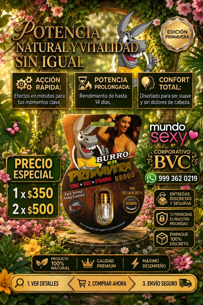BURRO EN PRIMAVERA DURADERO POTENTE Y HAZLO CON PODER