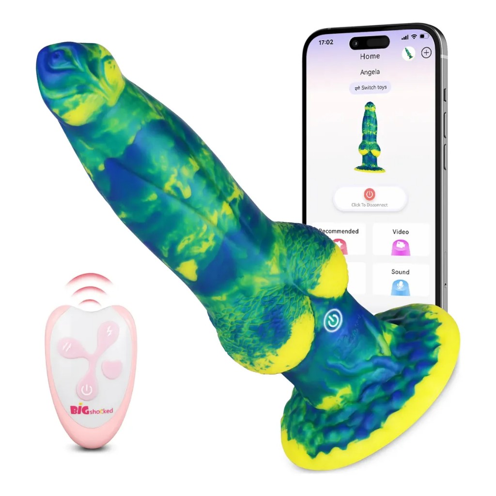 Consolador Vibrador Telescópico Con Vibrador Y Ventosa App